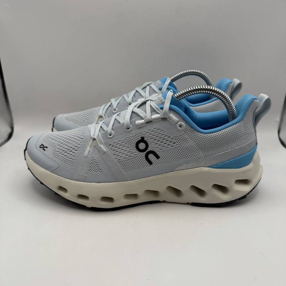 On Running Cloudsurfer Trail Blue Beige Women 9 Road Running Shoes 3WE10103042
